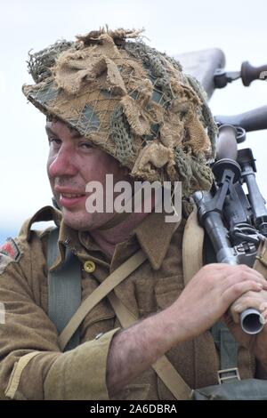 Auswahl von Bildern aus den Yorkshire Kriegszeiten Erfahrung 2019 Stockfoto