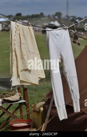 Auswahl von Bildern aus den Yorkshire Kriegszeiten Erfahrung 2019 Stockfoto