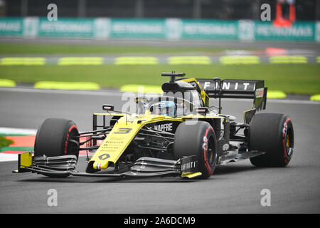 Mexiko Stadt. 25 Okt, 2019. Von Renault Daniel Ricciardo in Australien während des zweiten Training der Formel 1 Mexiko Grand Prix auf dem Hermanos Rodriguez Stromkreis in Mexiko Stadt, am Okt. 25, 2019. Credit: Xin Yuewei/Xinhua/Alamy leben Nachrichten Stockfoto