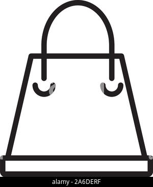 Warenkorb Lieferung symbol Vektor-illustration dicke Linie Stock Vektor