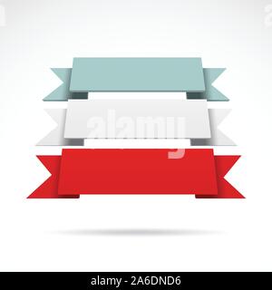 Infografik Vector3D-bunten Bändern Stock Vektor