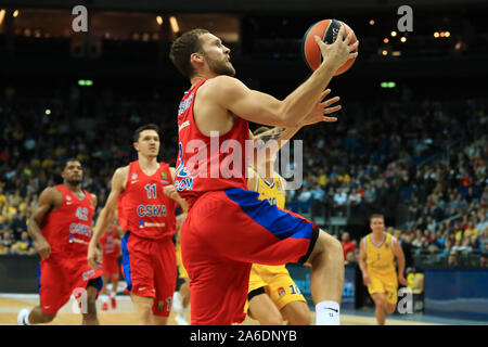 Berlino, Italien. 25 Okt, 2019. 13 Janis strelnieksduring Alba Berlin vs CSKA Mosca, Basketball Euroleague Meisterschaft in Berlino, Italien, 25. Oktober 2019 - LPS/Michele Morrone Credit: Michele Morrone/LPS/ZUMA Draht/Alamy leben Nachrichten Stockfoto