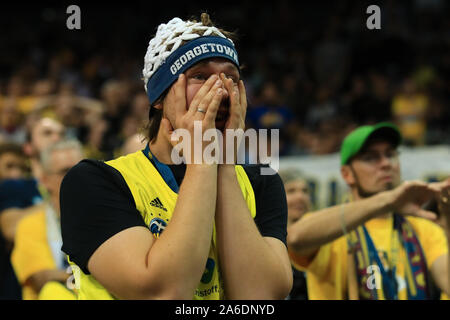 Berlino, Italien. 25 Okt, 2019. Ventilator alba berlinoduring Alba Berlin vs CSKA Mosca, Basketball Euroleague Meisterschaft in Berlino, Italien, 25. Oktober 2019 - LPS/Michele Morrone Credit: Michele Morrone/LPS/ZUMA Draht/Alamy leben Nachrichten Stockfoto