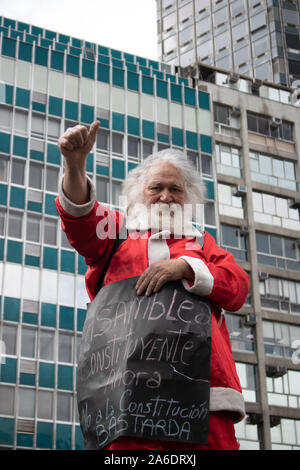 Chile Proteste. La Marcha más Grande de Chile, mehr als 1 Millionen Demonstranten Stockfoto