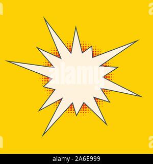 Bang Sprechblase komische Zeichen Stock Vektor