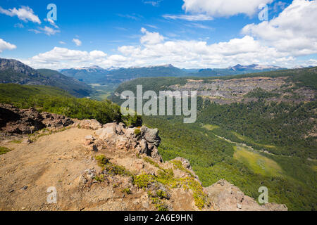 Blick auf Tronador Berg- und Gletscherwelt Alerce und Castano Overa der südlichen Anden Stockfoto