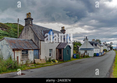 Dhuirinish und Main Street, Schottland Stockfoto