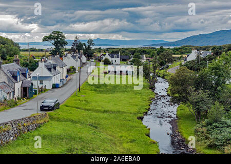 Dhuirinish und Main Street, Schottland Stockfoto