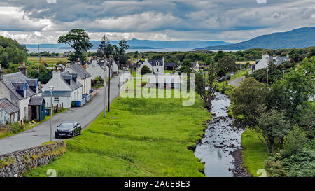 Dhuirinish und Main Street, Schottland Stockfoto