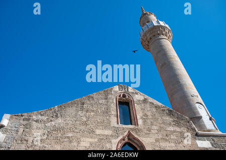 Kizilhisarli Mustafa Pasa Moschee in der Burg von Bodrum, Türkei. Stockfoto