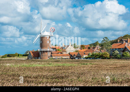 18. Jahrhundert restaurierten Windmühle bei Cley next das Meer Norfolk East Anglia England UK GB Stockfoto