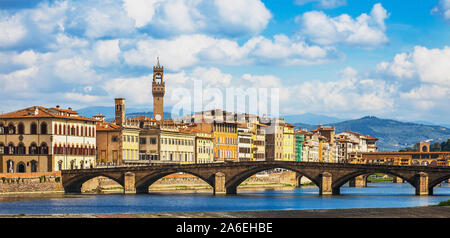 Blick auf das historische Zentrum von Florenz in der Toskana Italien Stockfoto