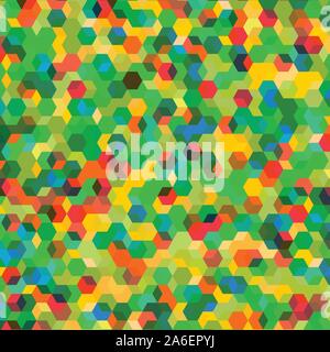 Zusammenfassung Hintergrund mit bunten hex Polygone Stock Vektor