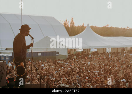 MADRID - SEP 7: Aale (Band) im Konzert an Dcode Music Festival führen Sie am 7. September 2019 in Madrid, Spanien. Stockfoto