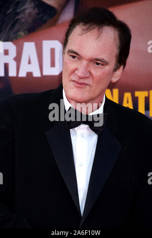HOLLYWOOD, Kalifornien - 22. Juli: Quentin Tarantino besucht die Sony Pictures'' Es War Einmal ... In Hollywood" Los Angeles Premiere am 22 Juli, 2019 Stockfoto