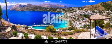 Leros - Schöne authentische Insel Griechenlands. Stockfoto