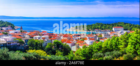 Kroatien Urlaub - schöne Makarska Riviera mit herrlichen Stränden. Dalmatien Stockfoto