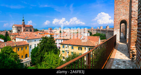 Mittelalterliche Stadt Citadella in Norditalien Stockfoto