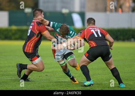 Treviso, Italien. Oktober 26, 2019, Treviso, Italien: Giovanni pettinelli (Benetton Treviso) bei Benetton Treviso vs Isuzu südlichen Könige, Rugby, Guinness Pro 14 in Treviso, Italien, 26. Oktober 2019 - LPS/Ettore Griffoni Credit: Ettore Griffoni/LPS/ZUMA Draht/Alamy leben Nachrichten Stockfoto