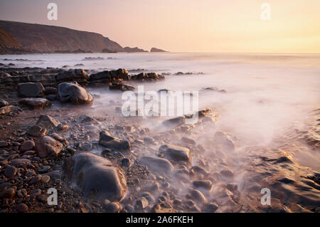 Welcombe Mund, Bideford, Devon, England, Großbritannien Stockfoto