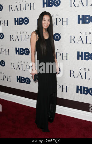 Vera Wang besucht HBO' sehr Ralph' Uraufführung an der Metropolitan Museum der Kunst am Oktober 23, 2019 in New York City. Stockfoto