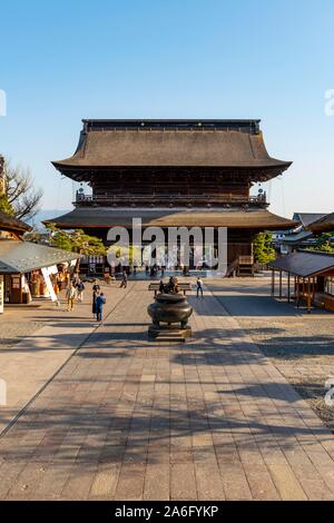 Buddhistische Zenko-ji Tempel, Nagano, Japan Stockfoto