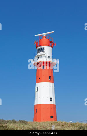 Die sogenannte elektrische Leuchtturm auf Borkum Insel in Ostfriesland, Niedersachsen, Deutschland. Stockfoto