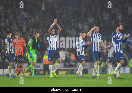 26. Oktober 2019, American Express Gemeinschaft Stadium, Brighton und Hove, England; Premier League, Brighton und Hove Albion v Everton: Credit: Phil Westlake/News Bilder Stockfoto