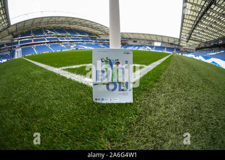 26. Oktober 2019, American Express Gemeinschaft Stadium, Brighton und Hove, England; Premier League, Brighton und Hove Albion v Everton: American Express Stadion Credit: Phil Westlake/News Bilder Stockfoto