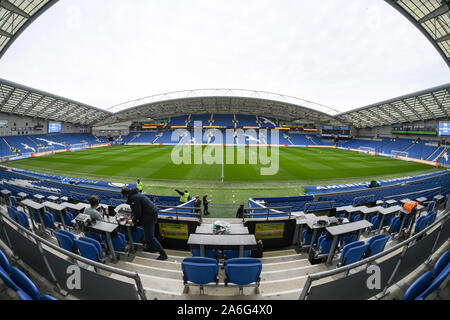 26. Oktober 2019, American Express Gemeinschaft Stadium, Brighton und Hove, England; Premier League, Brighton und Hove Albion v Everton: American Express Stadion Credit: Phil Westlake/News Bilder Stockfoto