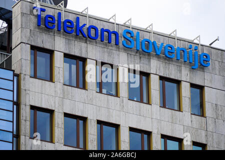 Die slowenische Telekom - Telekom Slovenije, Gebäude, Ljubljana, Slowenien Stockfoto