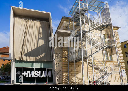 Museum für Zeitgenössische Kunst Metelkova | + MSUM, Ljubljana, Slowenien Stockfoto