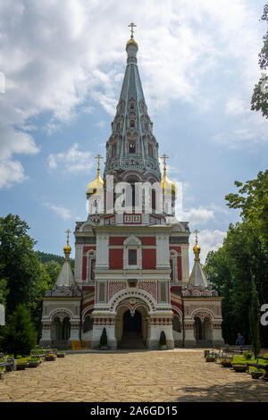 Das Memorial Tempel von der Geburt Christi (Shipka Gedächtniskirche oder Shipka Monastery). Stockfoto