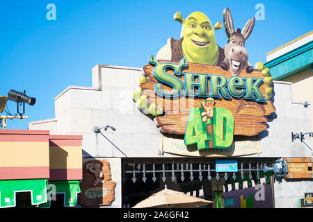 Shrek 4D Ride, Universal Studios, Orlando, Florida, USA Stockfoto