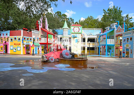 Neugierige George Spielbereich für Kinder, Neugierig George geht in die Stadt, Universal Studios, Orlando, Florida, USA Stockfoto