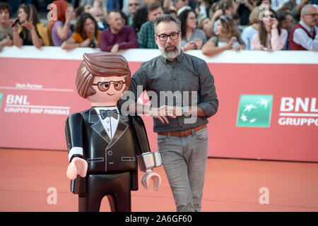 Cristina d'Avena und J-Ax an den roten Teppich von Playmobil der Film in Rom Film Fest 2019 Stockfoto