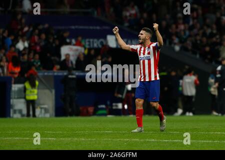 Madrid, Spanien. 26 Okt, 2019. KOKE WÄHREND MACTH ATLETICO DE MADRID GEGEN ATHLETIC CLUB BILBAO BEI WANDA METROPOLITANO Stadion. Samstag, den 26. Oktober 2019 Credit: CORDON PRESSE/Alamy leben Nachrichten Stockfoto