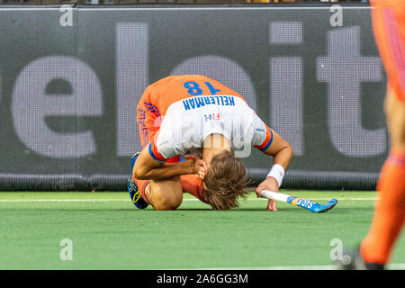 Amstelveen, Niederlande. 26 Okt, 2019. AMSTELVEEN, 26-10-2019, FIH-Hockey Olympic Qualifier 2019 (Männer). Veranstaltungsort: Wagener Stadion. Während des Spiels Niederlande Pakistan vs. Credit: Pro Schüsse/Alamy leben Nachrichten Stockfoto