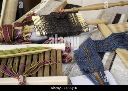 Spinner weben Ball wolle, Arbeit und Handwerk, Nähen Stockfoto