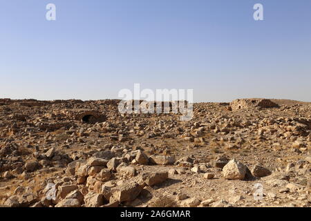 Wohngebiet, Umm AR Rasas, römische Zeit UNESCO-Weltkulturerbe, Amman Governorat, Jordanien, Naher Osten Stockfoto