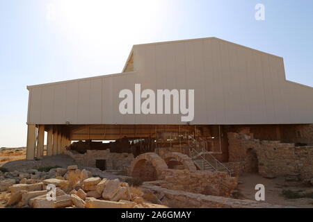 West Courtyard, Kirche der Ädikula, Umm AR Rasas, römische Zeit UNESCO-Weltkulturerbe, Amman Governorat, Jordanien, Naher Osten Stockfoto