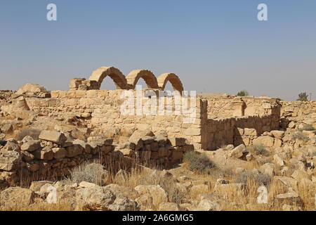 Kirche von St. Paul, Umm AR Rasas, römische Zeit UNESCO-Weltkulturerbe, Amman Governorat, Jordanien, Naher Osten Stockfoto