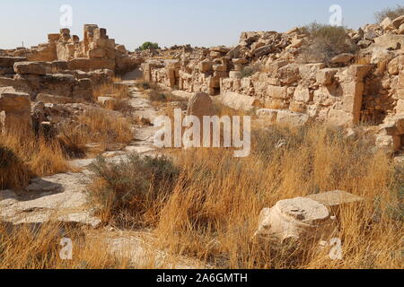 Kirchenmarkt, Umm AR Rasas, römische Zeit UNESCO-Weltkulturerbe, Amman Governorat, Jordanien, Naher Osten Stockfoto