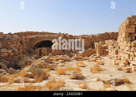 Palace Villa, Umm AR Rasas, römische Zeit UNESCO-Weltkulturerbe, Amman Governorate, Jordanien, Naher Osten Stockfoto