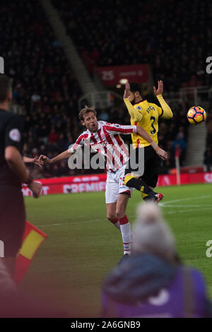 Peter Crouch spielen für Stoke City gegen Watford in der Barclays Premier League Stockfoto
