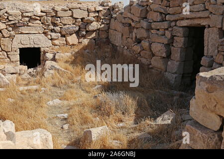 Wohngebiet, Umm AR Rasas, römische Zeit UNESCO-Weltkulturerbe, Amman Governorat, Jordanien, Naher Osten Stockfoto