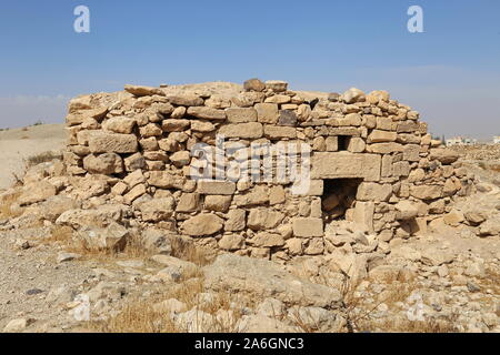 Wohngebiet, Umm AR Rasas, römische Zeit UNESCO-Weltkulturerbe, Amman Governorat, Jordanien, Naher Osten Stockfoto