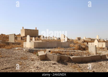 Islamischer Friedhof, Umm AR Rasas, römische Zeit UNESCO-Weltkulturerbe, Amman-Governorat, Jordanien, Naher Osten Stockfoto