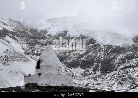 Gyantse Karola Gletscher Gyantse County in Tibet ist das größte Besatzungsmacht 9,4 Quadratkilometern und bis zu 5.560 Meter hoch. Stockfoto