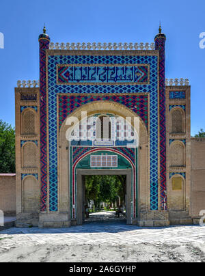 Ich sitora Mokhi Khosa - der Sommerpalast der Bukharan Emire in Usbekistan. Stockfoto